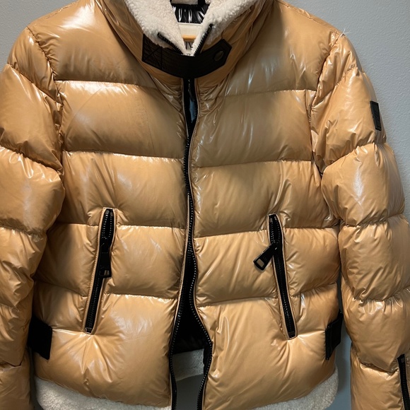 SAM. Georgie Shearling-Trim Down Jacket😍